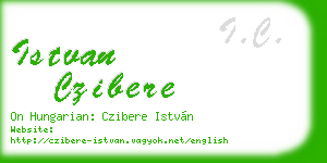 istvan czibere business card